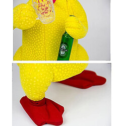 Universal Duck hurlant de poulet électrique - chant bizarre et;Toy en peluche de farce de danse gris pas cher