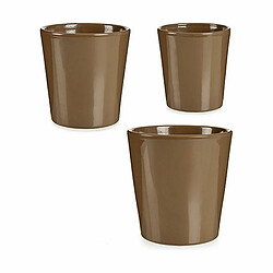 Ibergarden Set de pots Taupe Argile (6 Unités)