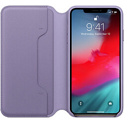 Avis Apple Étui de téléphone portefeuille Leather Folio pour l'iPhone Xs Max - Lilac