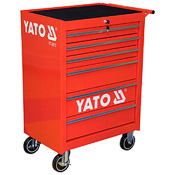 YATO Armoire à roulettes avec 6 tiroirs