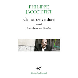 Cahier de verdure. Après beaucoup d'années - Occasion