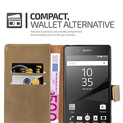 Avis Cadorabo Coque Sony Xperia Z5 Etui en Marron