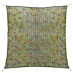 vidaXL Filet de camouflage avec sac de rangement 2x3 m Vert