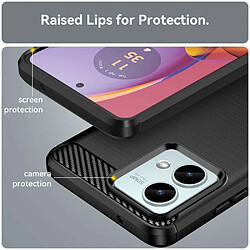 Avis Htdmobiles Coque pour Motorola Moto G84 5G - housse etui silicone gel carbone + verre trempe - NOIR