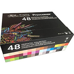 Avis Winsor Et Newton Winsor & Newton ProMarker Coffret de 48 Marqueurs essentiel à double-pointe Couleurs Assorties