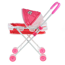 Mini-poussette pliable de poussette de chariot de poussette de bébé semblant de jouer des jouets rouge