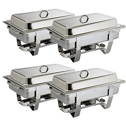 Chafing Dish Milan Inox GN 1/1 - Lot de 4 - Olympia