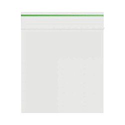 Lot de 100 sachets Zip 55 x 65 mm 90 microns Green