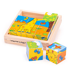 Bigjigs Toys Puzzle Cube Safari en Bois