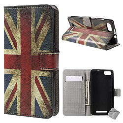 Htdmobiles Housse etui portefeuille PU cuir pour Wiko Jerry + film ecran - UK