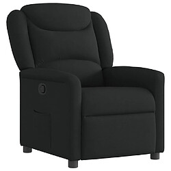 vidaXL Fauteuil inclinable Noir Tissu