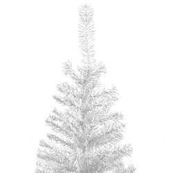 Avis vidaXL Arbre de Noël artificiel pré-éclairé et boules L 240 cm blanc