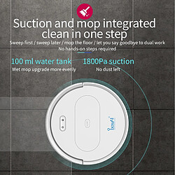 Universal Domestique Robot de recharge automatique Aspirateur Dépoussiérage automatique Plan intelligent WiFi Application Télécommande | Aspirateur