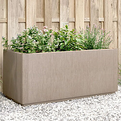 vidaXL Jardinière marron clair 80x36x35 cm PP