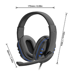 GUPBOO Casque de jeu RLOVS casque de jeu filaire 3.5mm avec micro et contrôle du Volume casque de jeu casque pour Xbox PS4 PC pas cher