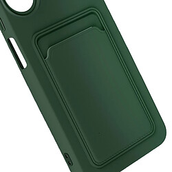 Avizar Coque pour Xiaomi Redmi 13C Porte-carte Souple Anti-traces Vert Foncé