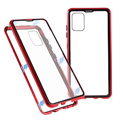 Bumper en métal Cadre rouge pour votre Samsung Galaxy A51