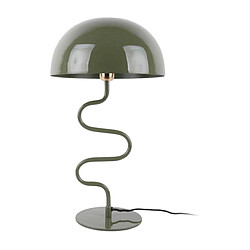 LEITMOTIV Lampe à poser en métal Twist vert jungle.