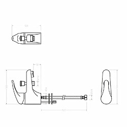 Rousseau Robinet mitigeur mécanique baignoire et douche - Chromé - Monotrou NF