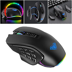 Acheter Souris Breathing Light Ultralight Filaire 14 Boutons Pour Gamer Desktop Noir