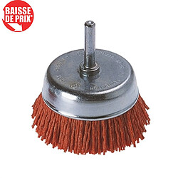 Brosse Wolfcraft nylon rouge soucoupe Diamètre 45 mm