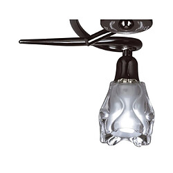 Inspired Plafonnier 3 Lumières L1/SGU10, Chrome Noir, Lampes CFL INCLUSES pas cher