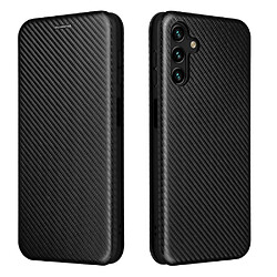 Coque en TPU + PU texture en fibre de carbone avec support magnétique, porte-carte noir pour votre Samsung Galaxy A13 5G