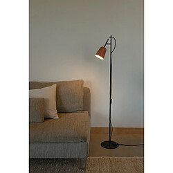 Faro Barcelona Lampadaire Task Noir Mat, Rose