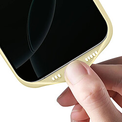 Avizar Coque pour iPhone 16 Pro Semi-rigide Soft-touch Anti-traces Jaune pas cher