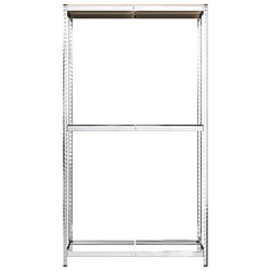 Acheter vidaXL Porte-pneus à 2 niveaux 2 pcs Argenté 110x40x180 cm Acier