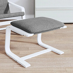 Maison Chic Repose-pied,Tabouret confortable Gris foncé 51x41x40 cm Tissu -MN94458