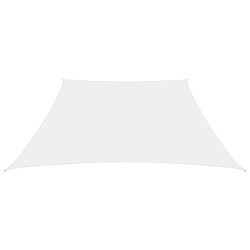 Maison Chic Voile d'ombrage | Voile de parasol | Toile d'ombrage Tissu Oxford trapèze 3/4x3 m Blanc -MN90129