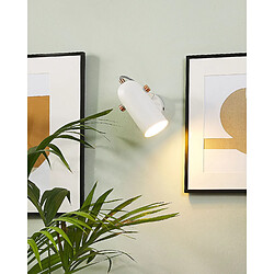 Beliani Lampe murale TYRIA Métal Blanc