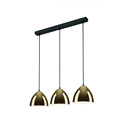 Lumière Suspension Mia Métal Or 3 ampoules 83cm