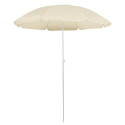 Maison Chic Parasol Jardin | Parasol d'extérieur avec mat en acier Sable 180 cm - GKD55159