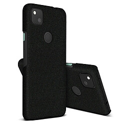 Avizar Coque Google Pixel 4A Rigide Finition Tissu Anti-traces Lavable noir