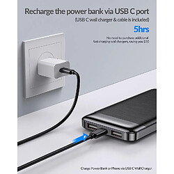 SANAG Power Bank 10000Mah+Caricabatterie, Batteria Caricatore Portatile Con Ricarica Rapida 5V/3A Spina Usb-C, 15W Mini Powerbank Per Apple Iphone 14/13/12/11, Ipad,Airpods Pro, Xiaomi,Huawei,Samsung