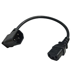 Avis 35cm IEC 320 C14 à C13 Rallonge D'alimentation CA Pour PC PDU UPS DMX