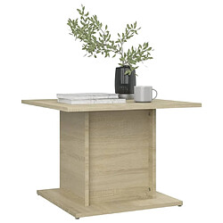 Avis Maison Chic Tabls basse,Table Console pour salon Chêne Sonoma 55,5x55,5x40 cm Aggloméré -MN82204