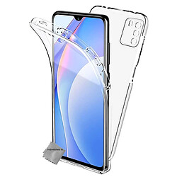 Htdmobiles Coque silicone gel fine 360 integrale (avant et arriere) pour Xiaomi Poco M3 + film ecran - TRANSPARENT