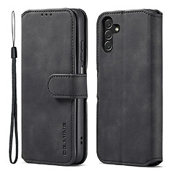 Etui en PU DG.MING style rétro, fermoir magnétique avec support noir pour votre Samsung Galaxy A13 5G