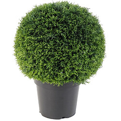 Pegane Plante artificielle haute gamme Spécial extérieur / Cyprès artificiel vert - Dim : H.55 x D.45 cm