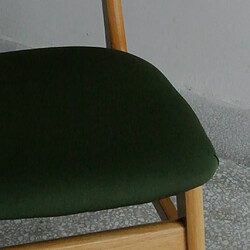 Avis Housse de siège de chaise de salle à manger extensible avec boucle de verrouillage, vert armée