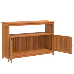 Avis vidaXL Table console de jardin 110x35x75 cm bois massif d'acacia