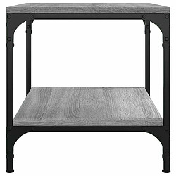 Maison Chic Table d'appoint | Table Basse Sonoma gris 40x40x40 cm Bois d'ingénierie -GKD77004 pas cher