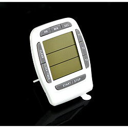 Universal Minuteur de cuisine LCD numérique Minuteur magnétique Minuteur de cuisson 3 canaux Affichage temps/minute/seconde AM/PM Gadget de cuisine Outil de cuisson |