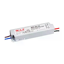 Alimentation LED DC12V 35W 3A Étanche IP67 GLP