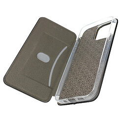 Avizar Housse pour iPhone 14 Pro Max Porte-carte Support Vidéo Design élégant Noir