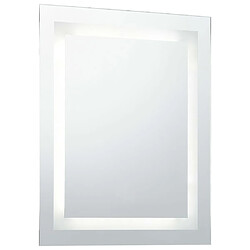 Avis Maison Chic Miroir à LED,Miroir Lumineux LED pour salle de bain,Miroir decorations et capteur tactile 50x60 cm -MN32945