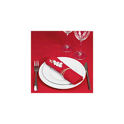 Avis Ac-Deco Lot de 4 serviette de table en coton - L 40 cm x l 40 cm - Rouge